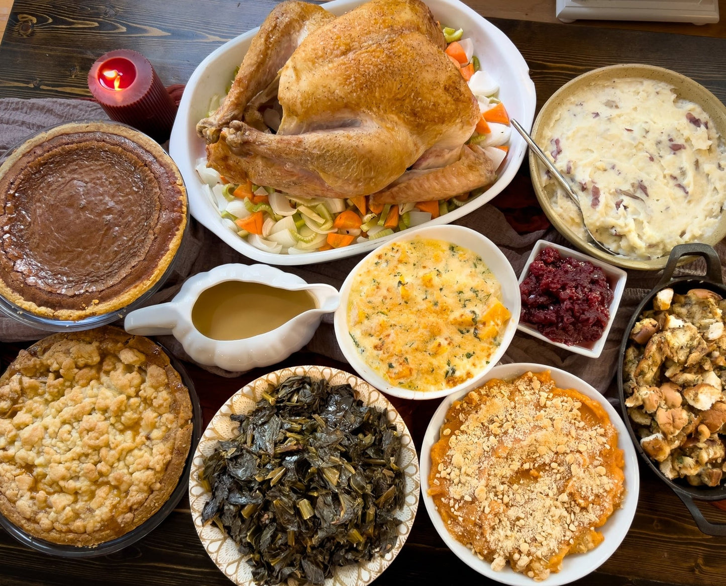 Happy Thanks Giving to you and your Love ones! | Choose Your Dinner with 1 Main Dish and 3 Sides